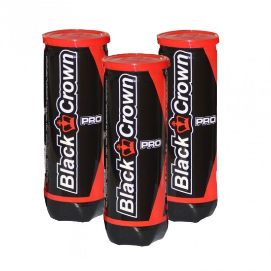 Pack de 3 Botes de Pelotas Black Crown