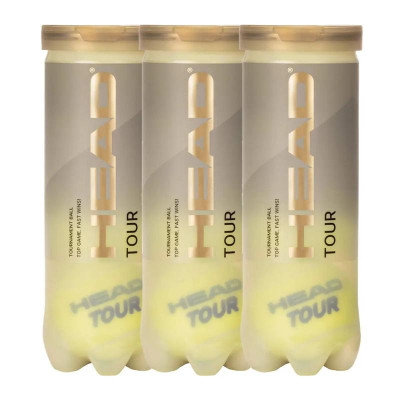 Pack de 3 Botes de Pelotas Head Tour Tennis