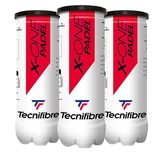 Pack de 3 Botes de Pelotas Tecnifibre Padel X-One