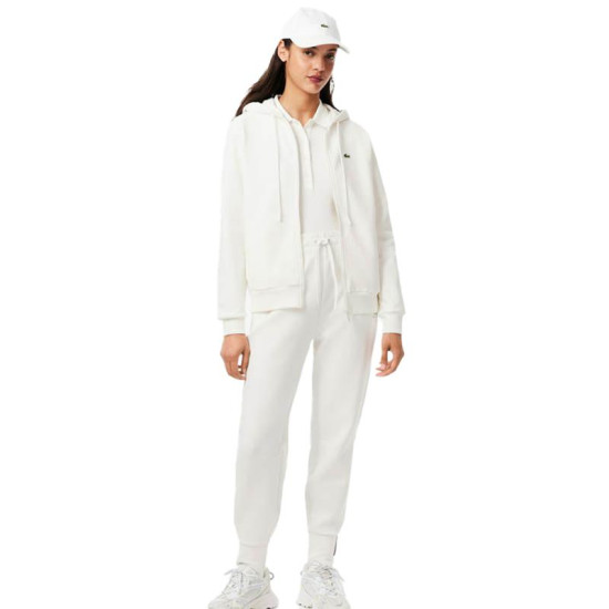 Pantalon Lacoste Sport Algodon Blanco Mujer