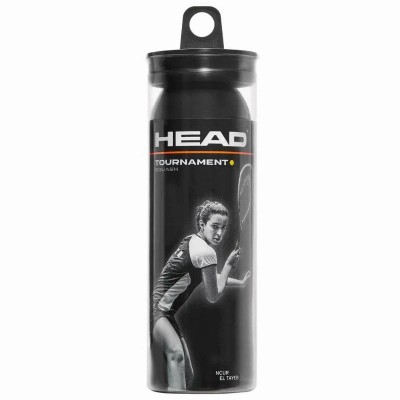 Pelota Squash Head Tournament Punto Amarillo 3 Unidades