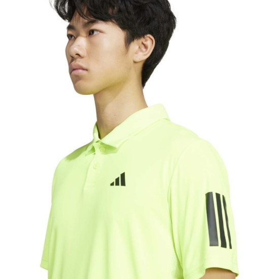 Polo Adidas Club 3 Stripes Lucid Limon