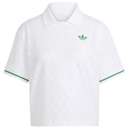 Polo Adidas Original Pro London Blanco Mujer