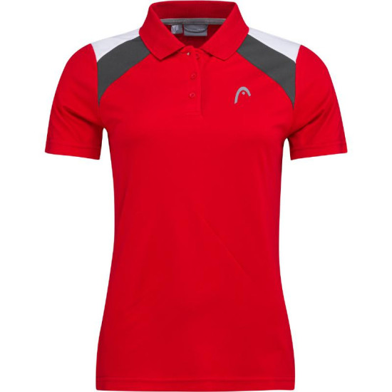 Polo Head Club 22 Blanco Rojo Mujer