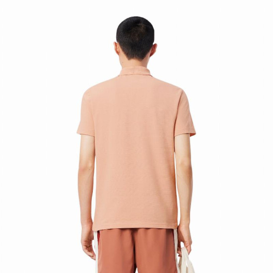 Polo Lacoste Regular Fit Algodon Beige Coral