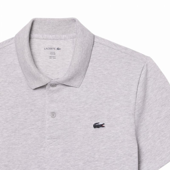 Polo Lacoste Regular Fit Algodon Gris Vigore