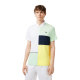 Polo Lacoste Regular Fit Reciclado Blanco Verde