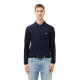 Polo Manga Larga Lacoste Regular Fit Algodon Azul Marino