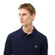 Polo Manga Larga Lacoste Regular Fit Algodon Azul Marino