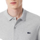 Polo Manga Larga Lacoste Regular Fit Algodon Gris Vigore
