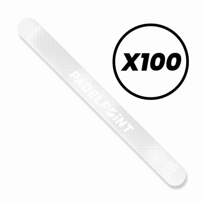 Protector PadelPoint Transparente Rugoso Logo Big x100