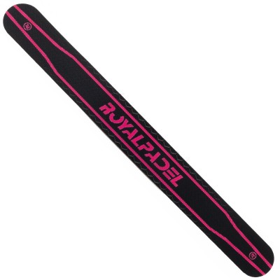 Protector Royal Padel Negro Logo Rosa