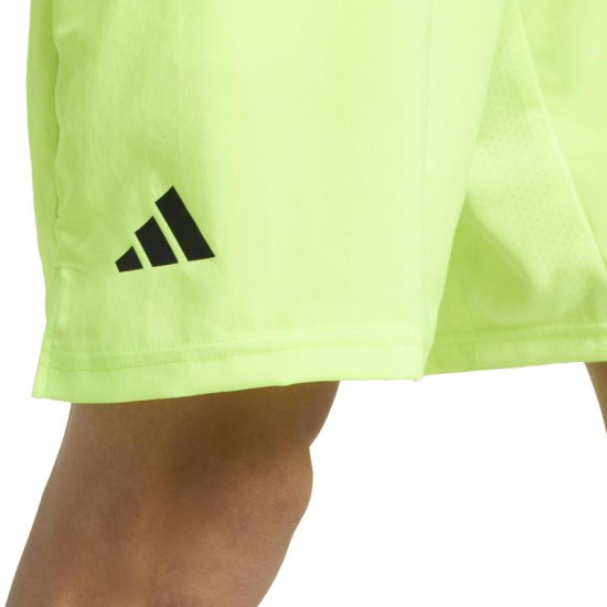 Short Adidas Club 3 Stripes Lucid Limon Negro