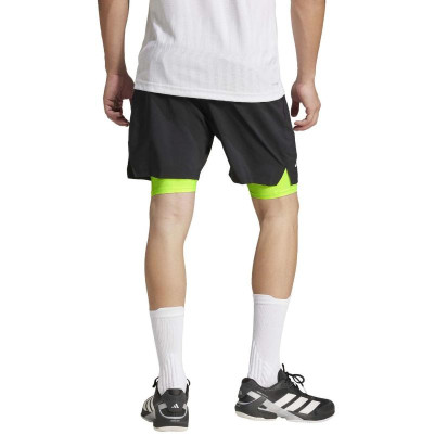 Short Adidas Club Negro Lucid Limon