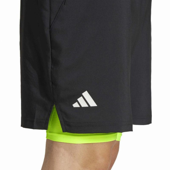 Short Adidas Club Negro Lucid Limon