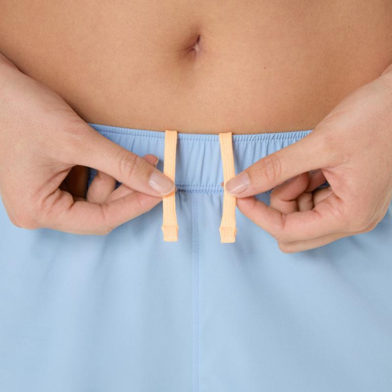 Short Asics Padel Court 2In1 Azul Stone Negro Mujer