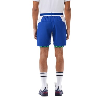 Short Lacoste Roland Garros Azul Blanco Verde