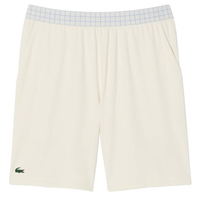Short Lacoste Tenis Ultra Dry Blanco Roto