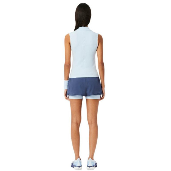 Short Lacoste Ultra Dry Violeta Azul Mujer
