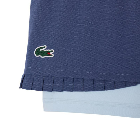 Short Lacoste Ultra Dry Violeta Azul Mujer