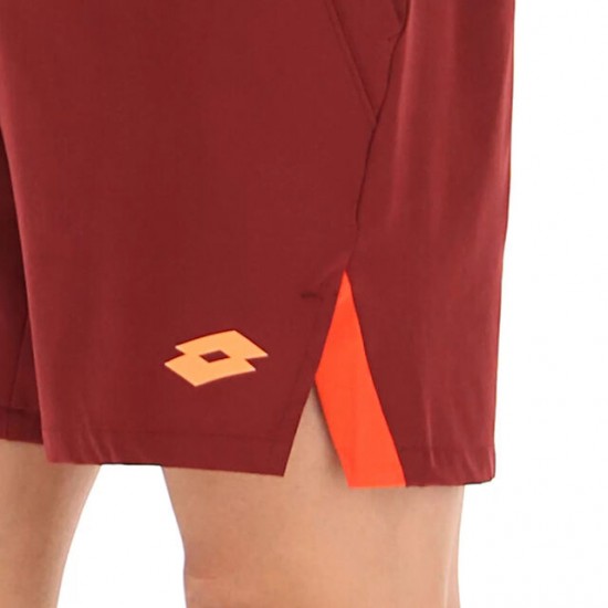 Short Lotto Tech I 7 Rojo Burdeos