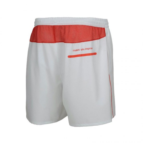 Short Nox Team Blanco Logo Rojo