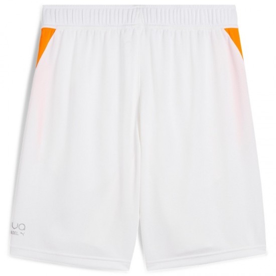 Short Puma Individual Blanco Naranja
