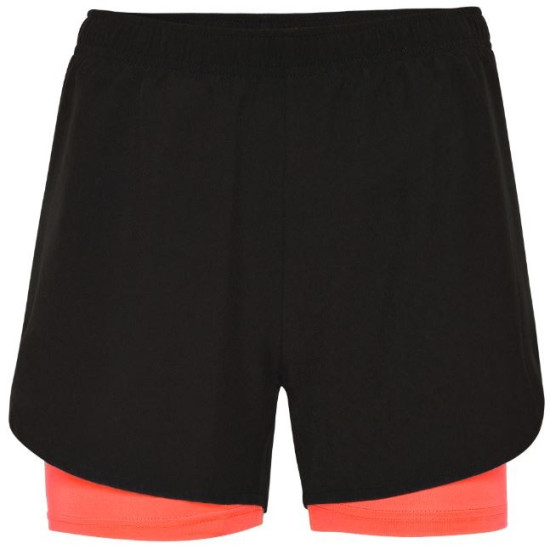 Short Roly Lanus Negro Coral Fluor