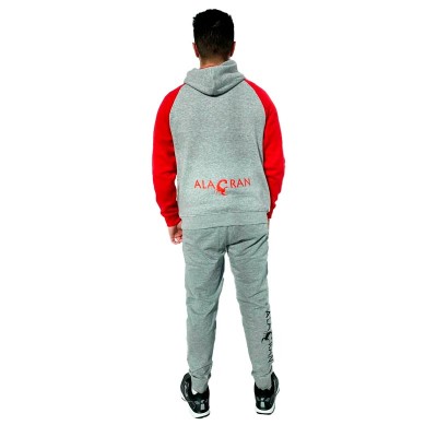 Sudadera Alacran Elite Gris Rojo