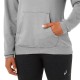 Sudadera Asics Logo Grande Gris Mujer