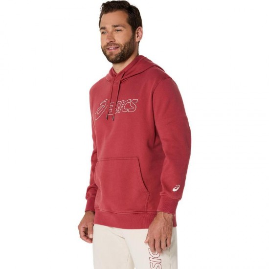 Sudadera Asics Logo Rojo Birch