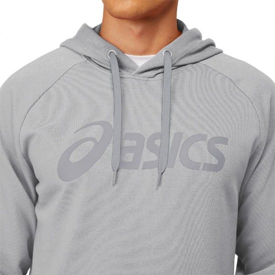 Sudadera Asics Performance Logo Grande Gris Claro