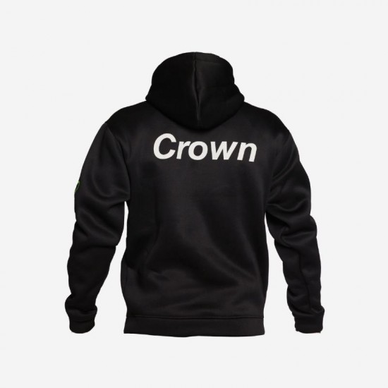 Sudadera Black Crown Ainsa Negro Rosa