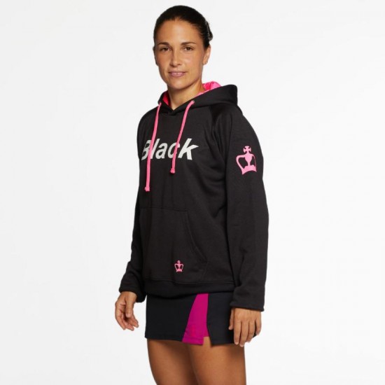 Sudadera Black Crown Ainsa Negro Rosa