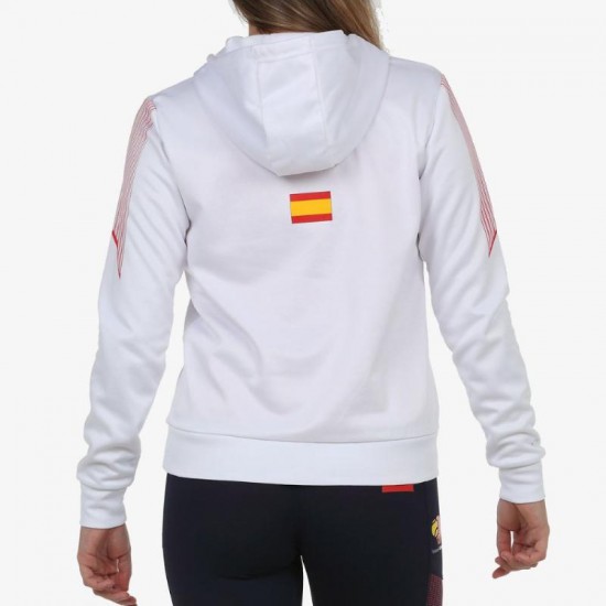 Sudadera Bullpadel FEP Evoca Blanco