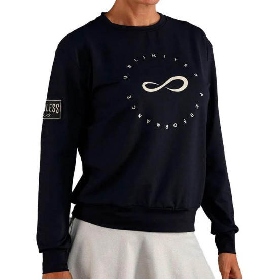 Sudadera Endless Inner Tech Negro Dorado