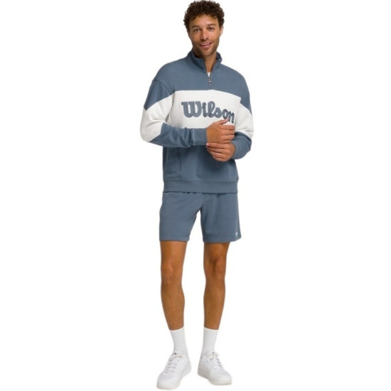Sudadera Wilson Parkside Half Zip Gris Azulado