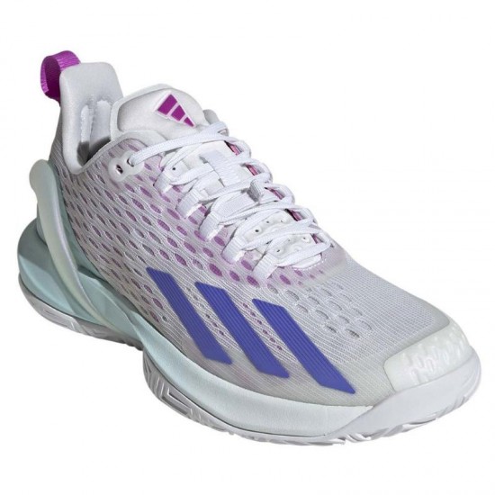 Zapatillas Adidas Adizero Cybersonic Blanco Azul Aqua Mujer