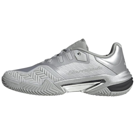 Zapatillas Adidas Barricade 13 Plata Negro