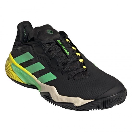 Zapatillas Adidas Barricade Clay Blanco Verde Amarillo