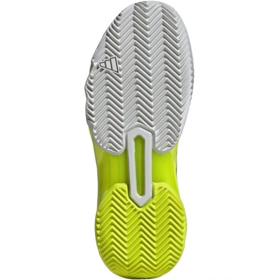 Zapatillas Adidas CourtJam Control 3 Blanco Plata Lucid Limon Mujer