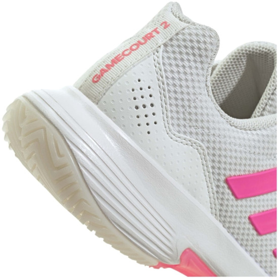Zapatillas Adidas GameCourt 2 Blanco Rosa Mujer