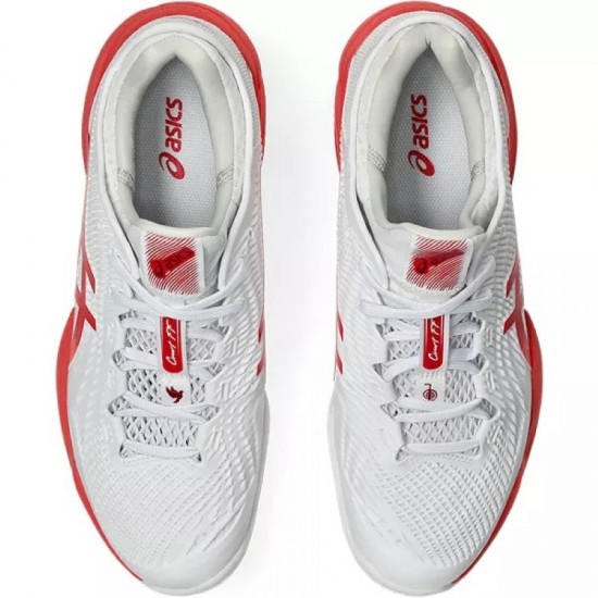 Zapatillas Asics Court FF 3 Novak Clay Blanco Rojo