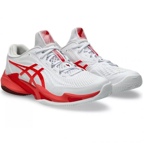 Zapatillas Asics Court FF 3 Novak Clay Blanco Rojo