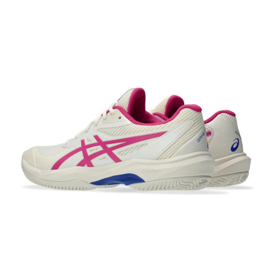 Zapatillas Asics Game FF Clay Crema Rosa Brillante Mujer
