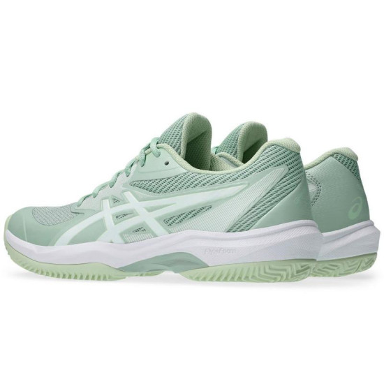 Zapatillas Asics Game FF Clay Verde Liquen Blanco Mujer