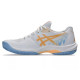 Zapatillas Asics Game FF Padel Blanco Naranja Mujer