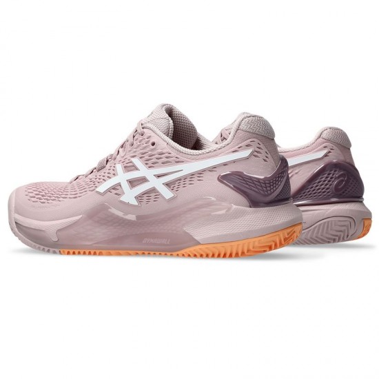 Zapatillas Asics Gel Resolution 9 Clay Rosa Blanco Mujer