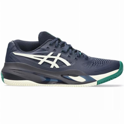 Zapatillas Asics Gel Resolution X Clay Azul Medianoche Crema
