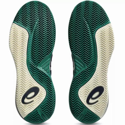 Zapatillas Asics Gel Resolution X Clay Azul Medianoche Crema